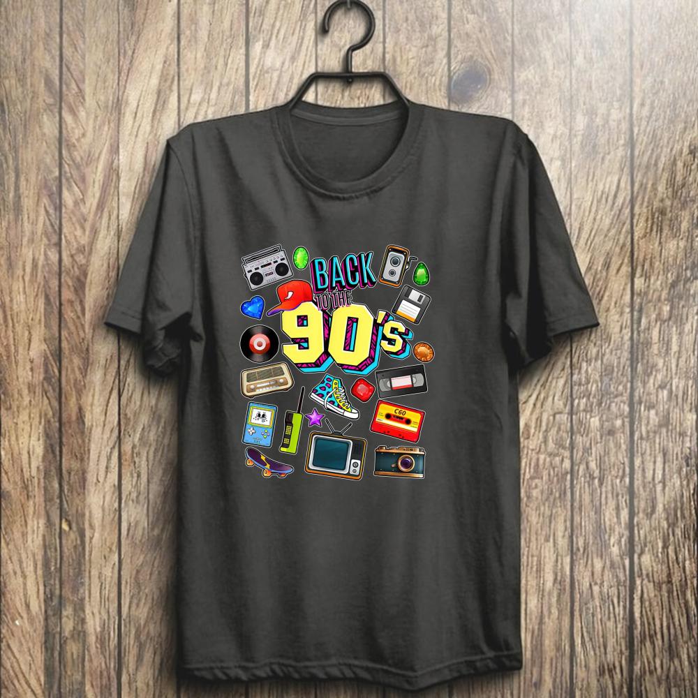 Retro 90s T-Shirt Vintage Design Graphic T shirts Retro Trend Cool Street T Shirts Unisex Trendy Nostalgia Party Casual Top