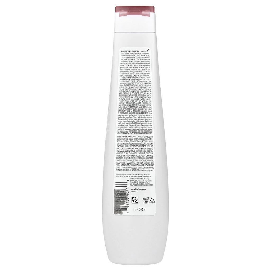 Color Last, Purple Shampoo, Blonde Hair, 400Ml(13.5Fl Oz)