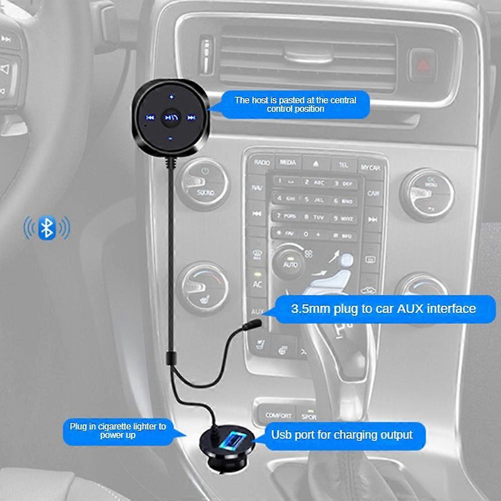 For Car Stereo Audio AUX-in Bluetooth Wireless Receiver Transmitter Adapter FM