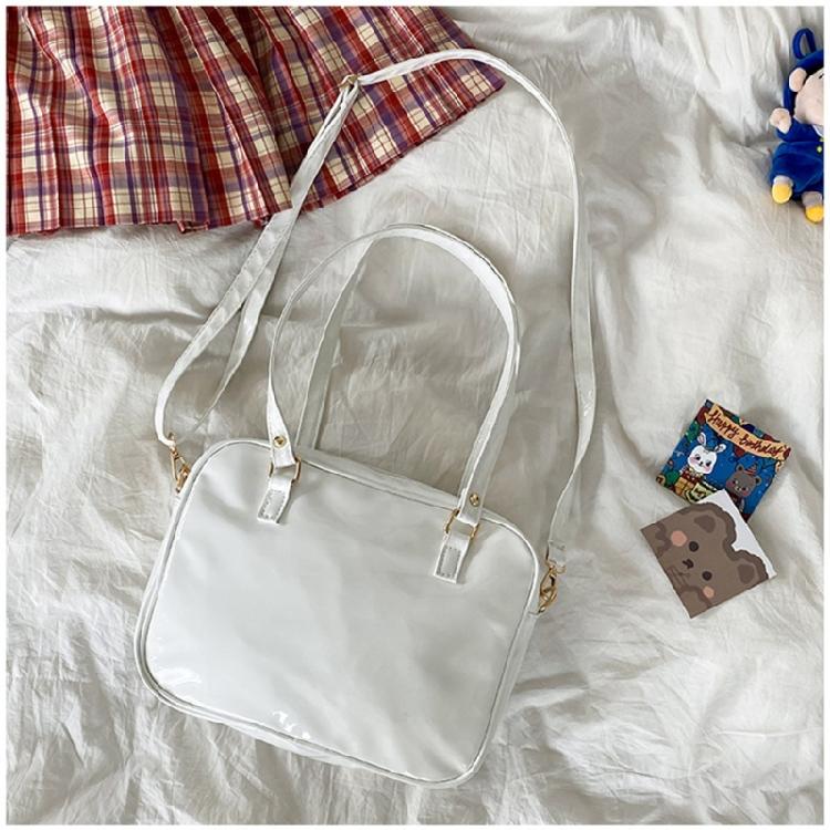 Damska Przezroczysta Torebka na Ramię DIY Ita Bag Dziewczęca Urocza Torebka Crossbody do Szkoły