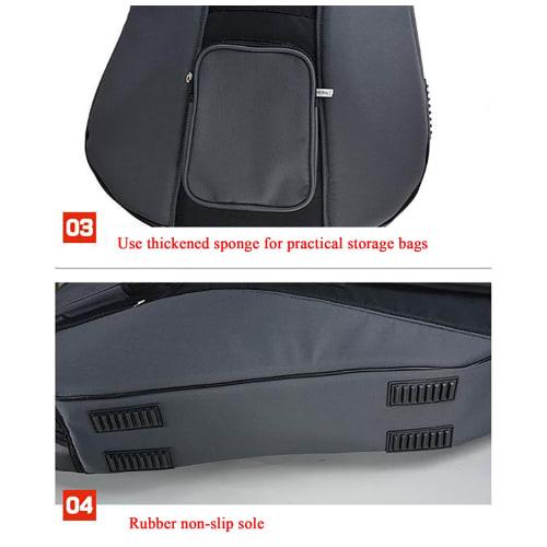 Cello Gig Bag, 4/4 Full Size, Padded, Durable, High-Strength Double-Shoulder Cello Bag (A)