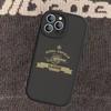 R-ROYALS E-ENFIELDS Logo Leather Phone Case For iphone 16 15 14 Plus 13 12 11 Pro Max Case
