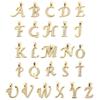 Fashion Gold Plated Letter Charms Alphabet A-Z Zircon Metal Letter Pendants For Jewelry Making DIY Bracelet Necklace Accessories