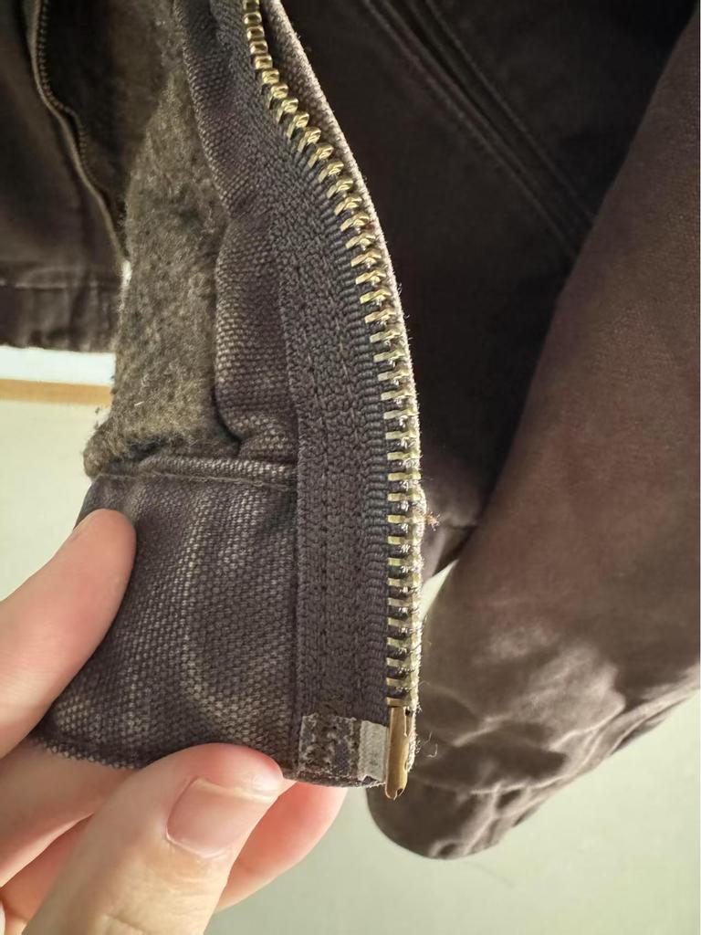 Carhartt J97 American Detroit Sliten Kanvas Dragkedjejacka