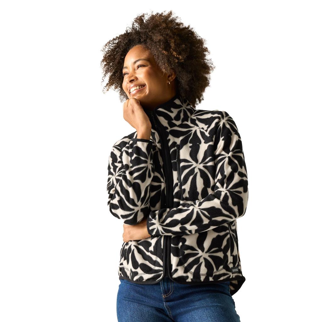 Regatta Damen/Damen Frankie Abstraktes Blumenmuster durchgehender Reißverschluss Fleecejacke