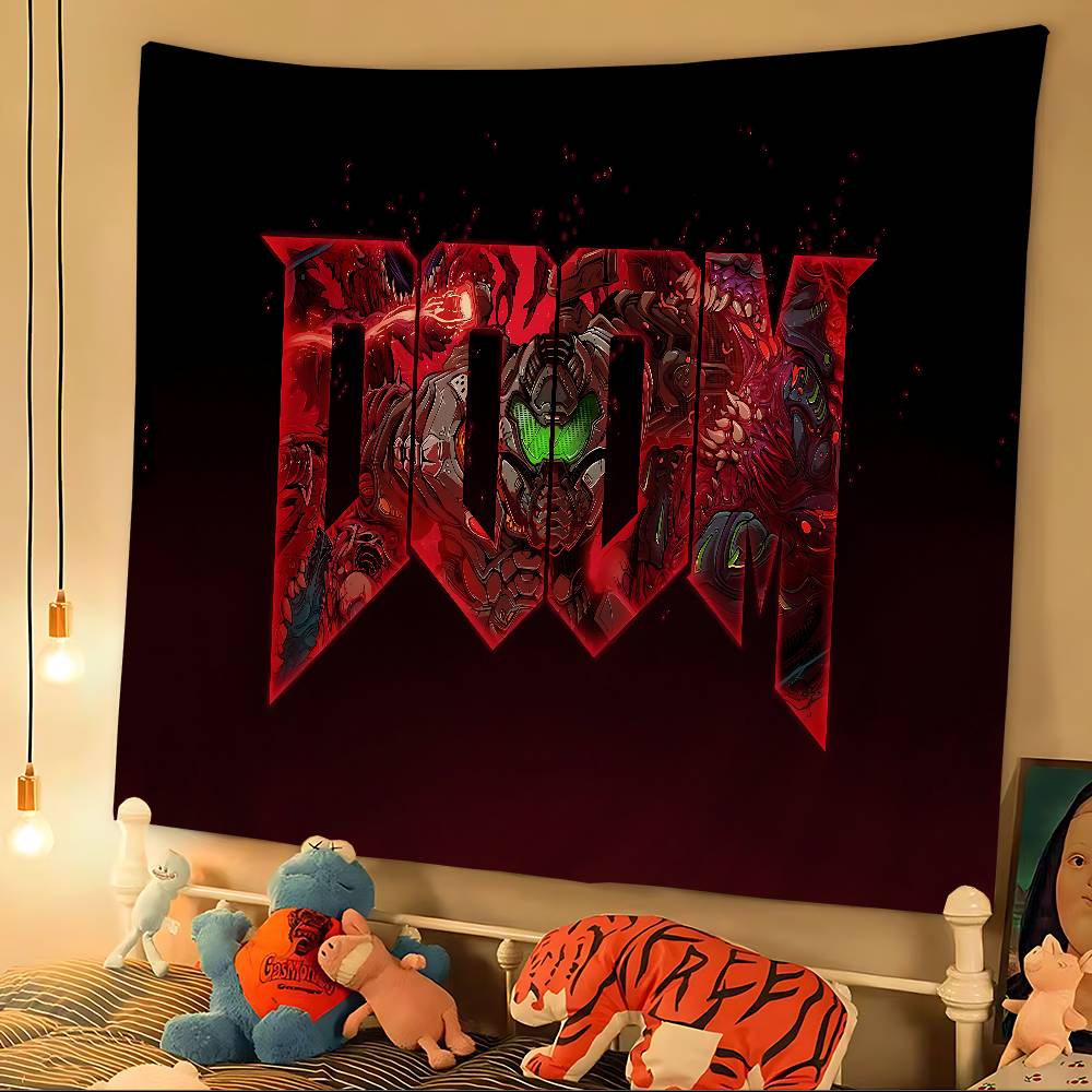 Shooting Game D-Doom Hanging Bohemian Tapestry Cheap Hippie Wall Hanging Bohemian Wall Tapestries Mandala Wall Hanging