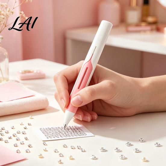 Reloadable Bead Applicator Automatic Rhinestone Art Dispenser Painting Tool Portable Wax-free Drill Pen for 2.8mm Round Drills Dispenser