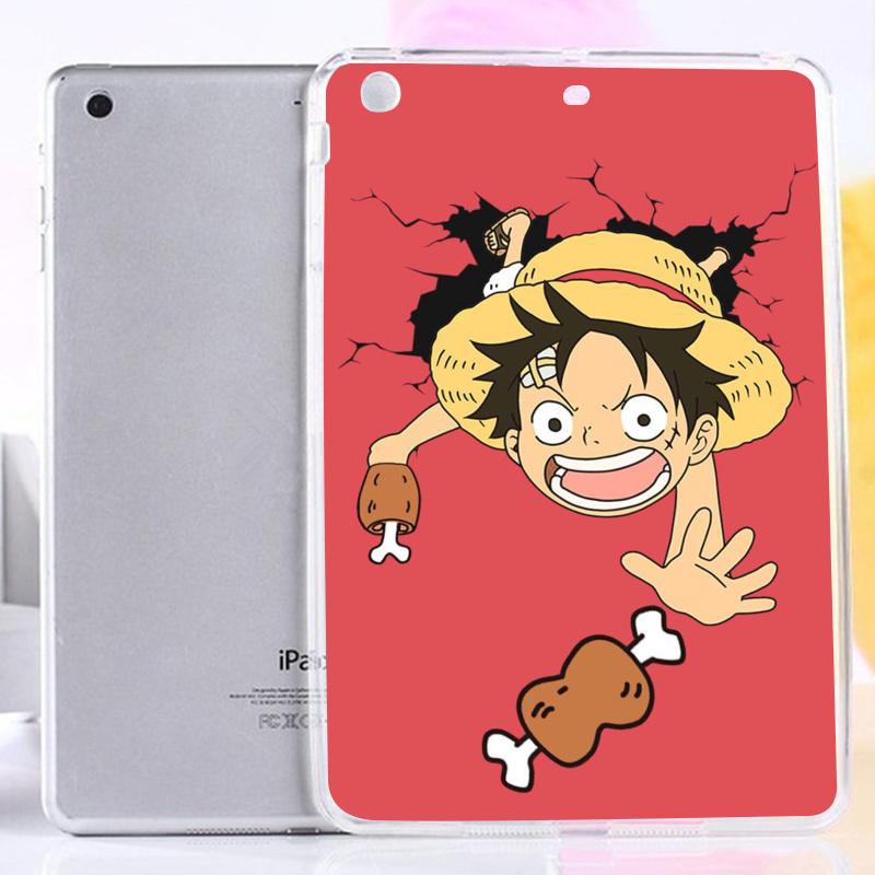 One Piece and Luffy ipad case Soft Silicon Fold ipad mini case
