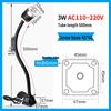 Luci da lavoro a LED magnetiche per macchine CNC e fresatrici, 220V/24V, design con tubo flessibile a collo di cigno