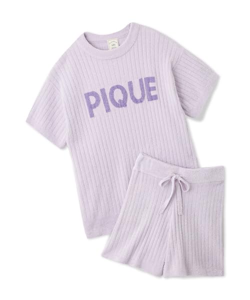 Gelato Pique Ribbed Logo JQD Pullover Shorts Set LAV & (PWNT244116) Women's