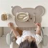 Bear Shape Kids Table Mat Waterproof Baby Placemat Cute Baby Silicone Placemat  Baby