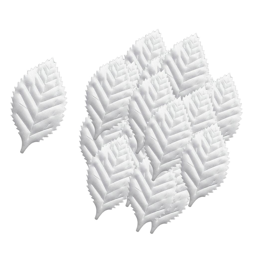 Silk Artificial Rose Leaves Applique Craft Supplies Scrapbooking Embellishment for Wedding Party and Home Decorations