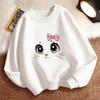 Kawaii Cat Meme Children'S Sweatshirt Pullover Crew Neck Graphic Print Hoodie Boy/Girl Kids Hoody Comfortable Sweatshirt
