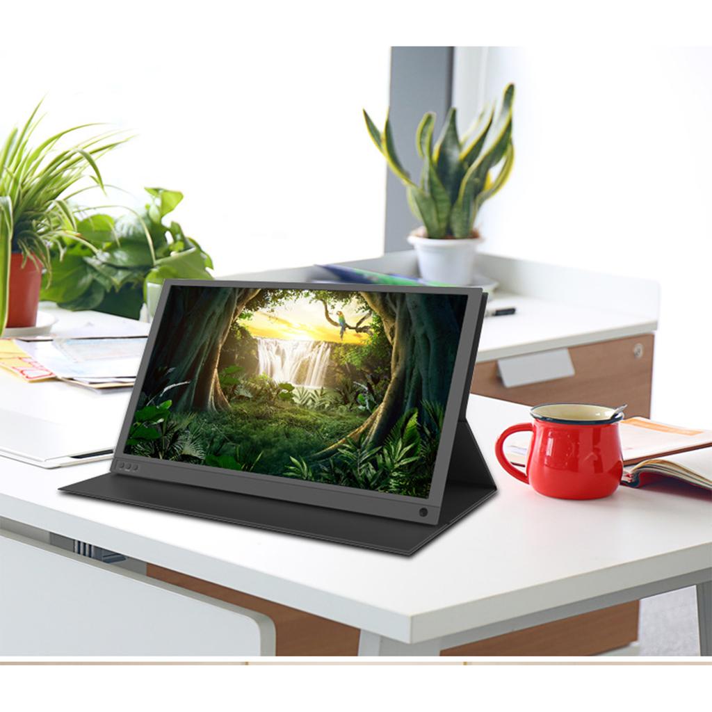 15,6-calowy Przenośny Monitor Zewnętrzny Wyświetlacz dla Telefonu Laptopa PC Switch PS4 Gaming