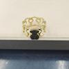 Women's Non-Fading Gold-Plated Bear Design Ring - Fashion Couples Jewelry