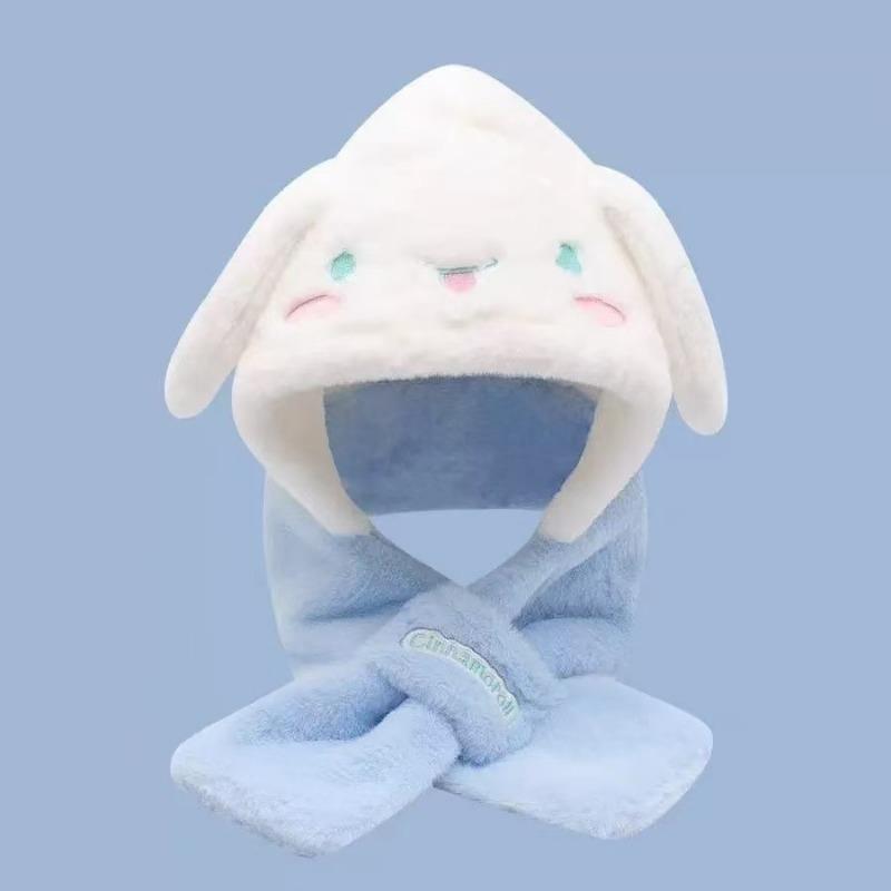 

Шапка детская зимняя шапка утолщенная теплая плюшевая защита ушей зимний шарф-шапка два в одном