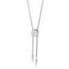 Perfect Gift Stainless Steel Bolo Necklace with Sliding Block Design and Rhinestones Design for Daily & Parties