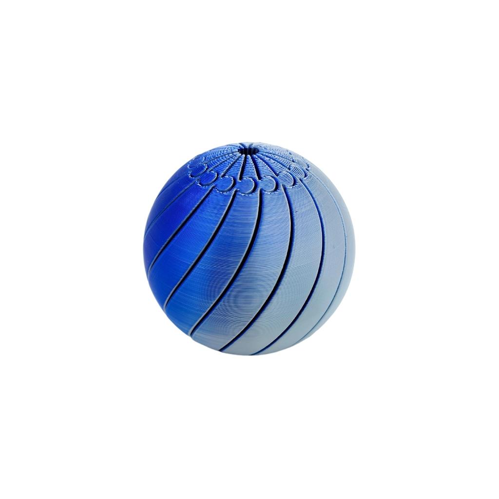 3D-Printed Ball - A Colorful Gradient Stress-reducing Desktop Toy, A Creative Deformable Sculpture That Helps Improve Concentration And