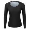 1pc Women Sauna Suit Fitness Exercise Sauna Sweat Suit Long Sleeve Sauna Top Sweat  for Women