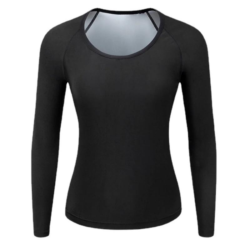 1pc Women Sauna Suit Fitness Exercise Sauna Sweat Suit Long Sleeve Sauna Top Sweat  for Women
