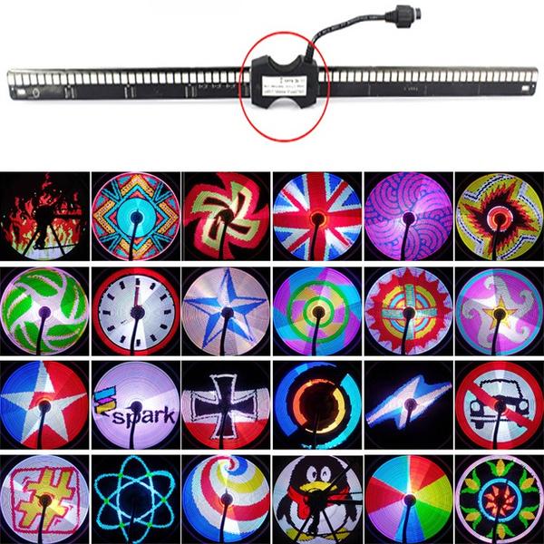 Buy YQ8003 Bicycle Light DIY Programmable LED Wheel Light Waterproof