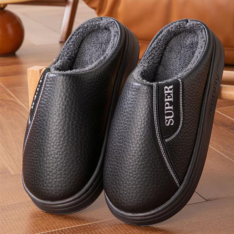 Winter cotton slippers men's special new home indoor non-slip warm cotton shoes with velvet thick soles