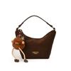 2025 new versatile bucket bag ins small bag shoulder messenger bag niche design retro commuter bag women