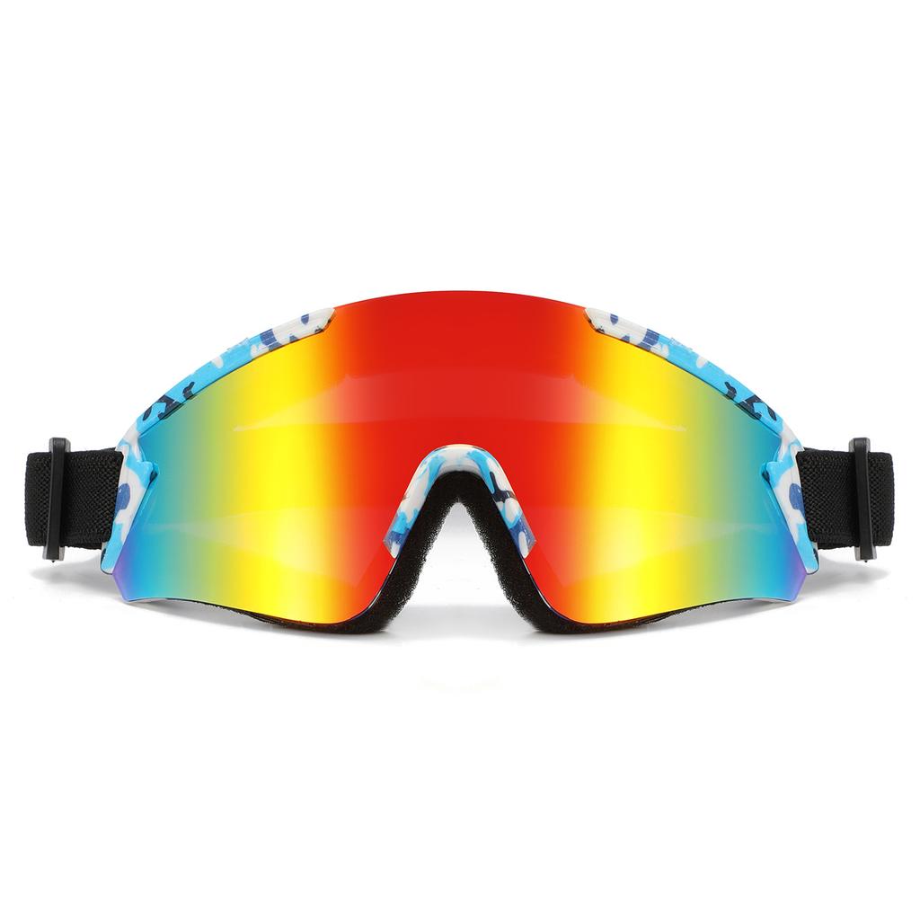 Large Frame Colorful Cycling Glasses Men'S And Women'S Mountaineering Ski Goggles Outdoor Sports Windproof Sand Eye Protection Glasses