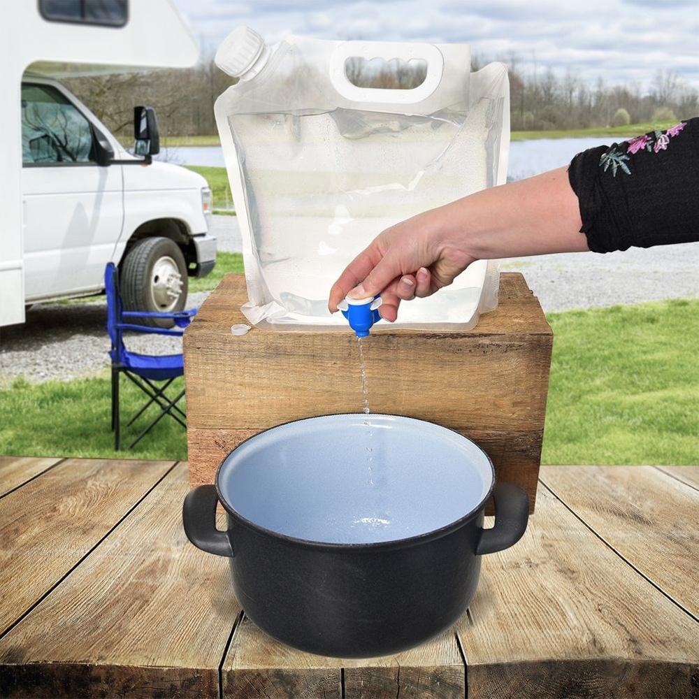 Water Tank Container Foldable Water Tank with Tap 4.8L