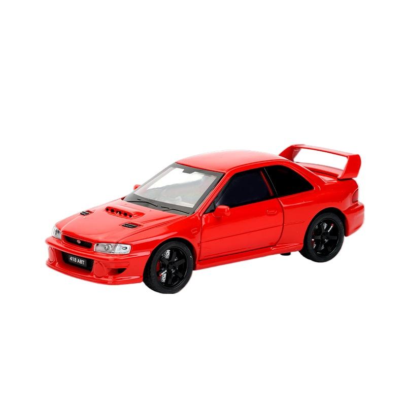 1/32 Subaru Impreza WRX STI Alloy Sports Car Model Diecasts Metal Racing Vehicles Car Model Simulation Sound Light Kids Toy Gift