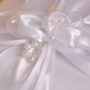 Luxurious Fabric Wedding Rings Pillow With Lace And Pearls Decoration Rings Cushion For Wedding Ceremony Decoration