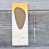 New Product Gold-plated Slender Pole Gold-plated Spiral Birthday Candles Creative Party Box Electroplated Pencil Candles