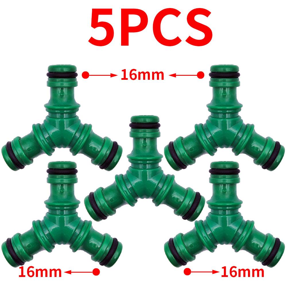 5PCS Joiner Repair Connector Coupling 1/2'' Garden Hose Tubing Fitting Pipe Quick Drip Irrigation Watering System for Greenhouse