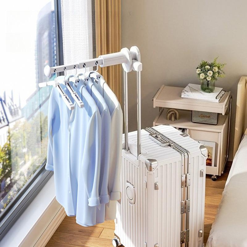 Portable Without Drilling Retractable Clothes Drying Rack Space Saving Hanger for Travel and Home Use Elegant Designs