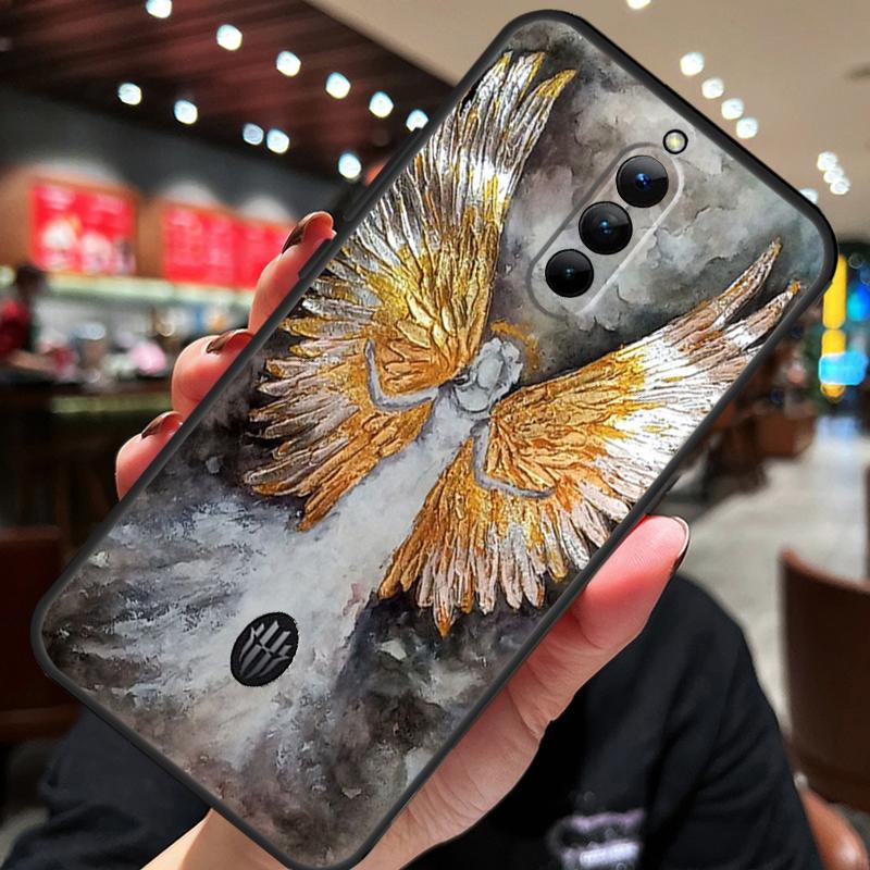 

Fantasy Angel Girl Wings Phone Case For Nubia Red Magic 8 Pro 8S Pro Plus 5G 5S 6S 6R 7S 6 7 9 Pro Plus Back Cover Red Magic 6s