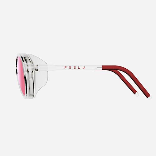 Pilli Matterhorn Sports Sunglasses (Clear Rose Mirror)