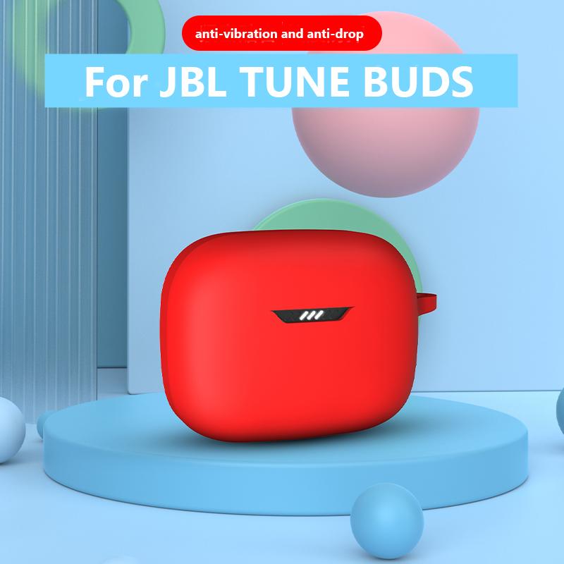 Silicone Carrying Case for JBL Tune Buds Shock Resistant Scratch Shock Cover Charging-Box Sleeve for JBL Tune Buds Headphone