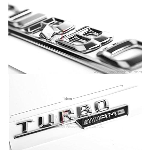 Benz W176 W117 Genuine AMG TURBO Fender Badge Left and Right Set