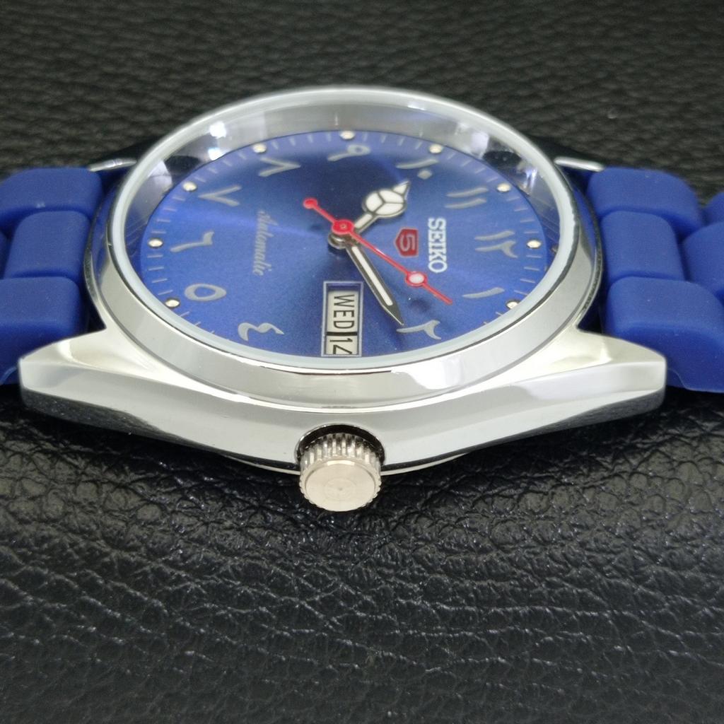 AUTOMATIC VINTAGE REFURBISHED SEIKO 5 JAPAN 6309A MENS BLUE DIAL WATCH a441244-4 Sk-a441244