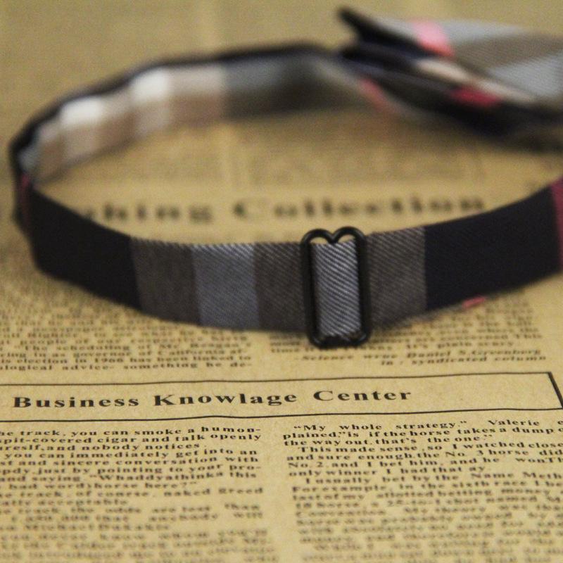 Wielokolorowa żakardowa w 100% bawełniana muszka biznesowa i casualowa