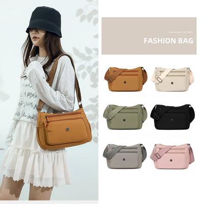 Sac bandoulière en nylon neutre pour femmes, sac pour femmes à la mode et décontracté