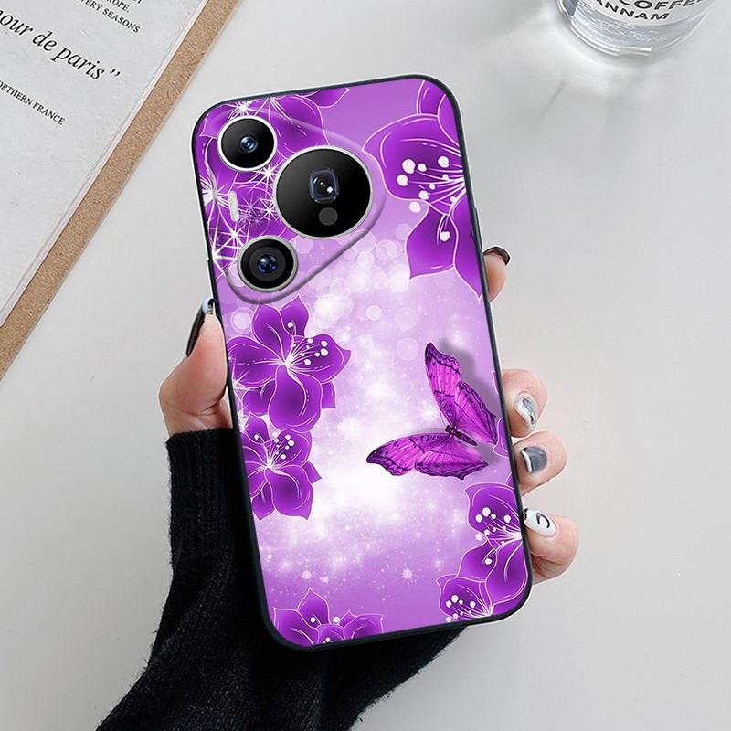For Huawei Pura 70 Case Lovely Cartoon Flower Soft Silicone Phone Cover For Huawei Pura 70 Pro Plus Pura70 Ultra Funda Coque