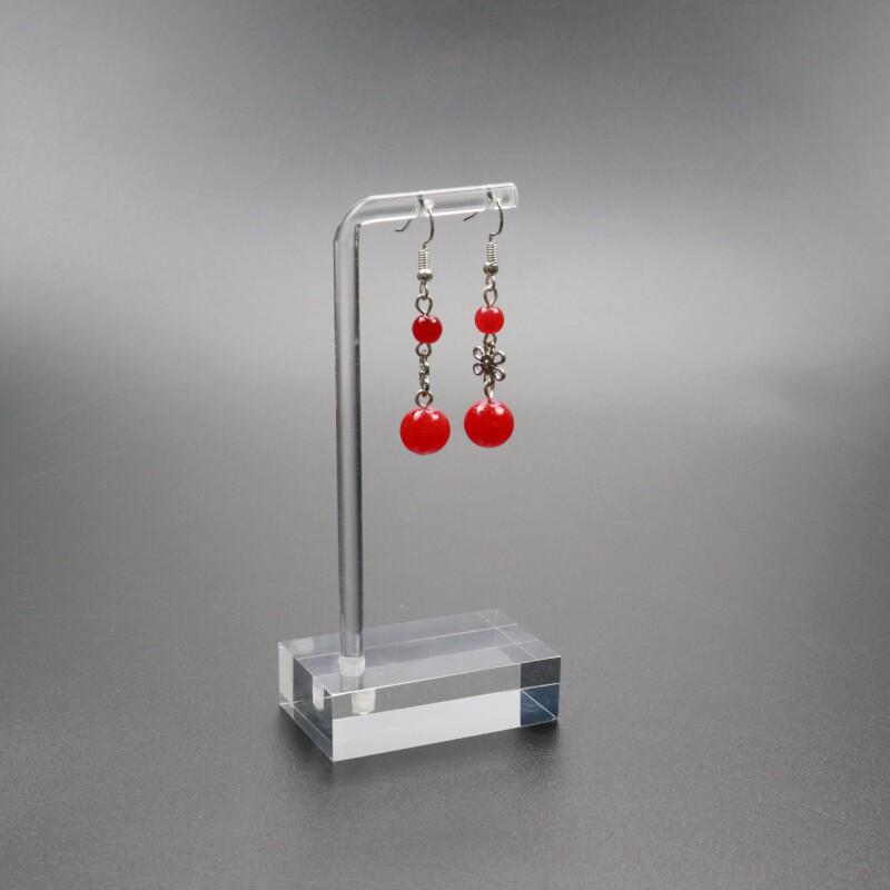 Acrylic Earring Holder Stand - Simple Display for Studs, Dangles, and Jade Jewelry Accessories