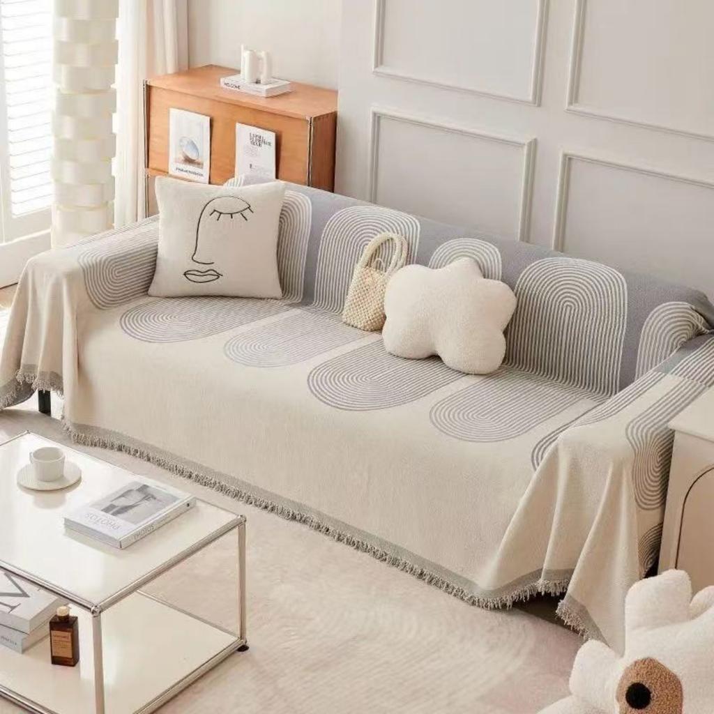 Sofa Cover, Anti Cat Scratch Sofa Towel, Full Cover for Autumn and Winter Seasons, Sofa Blanket Cushion, Sofa Cover Cloth, Living Room
