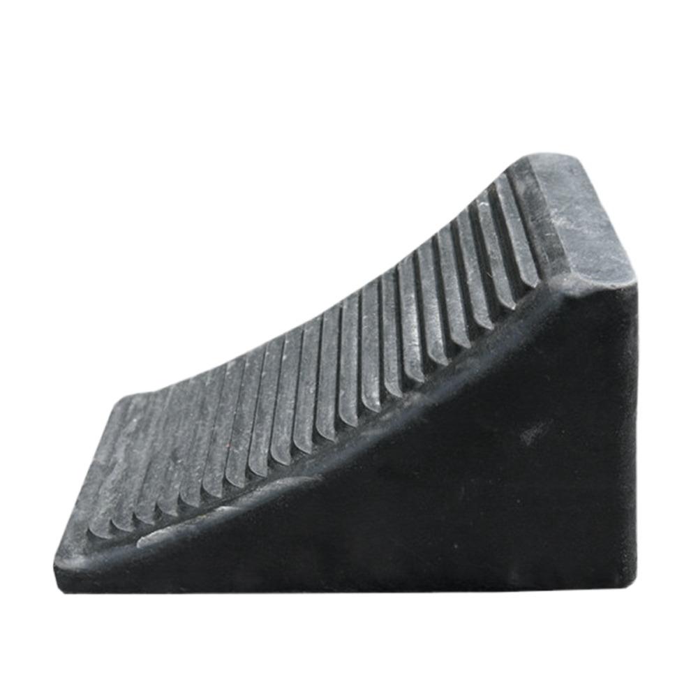 Black Wheel Chocks Heavy Duty Vehicle Wheel Stoppers Stable AntiSlip Device  Vehicle Safety