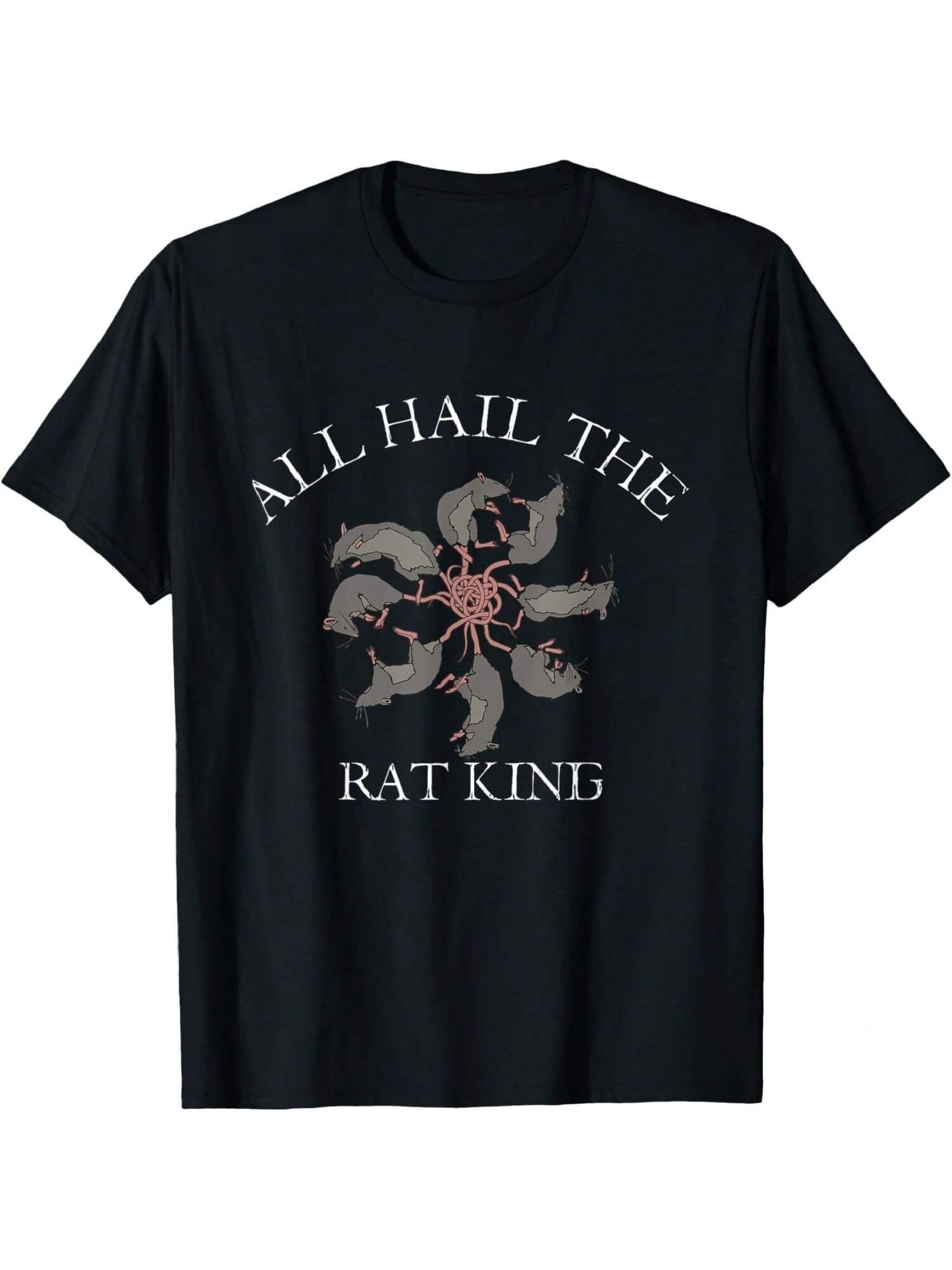 All Hail The Rat King  Medieval Rats Rodents Creepy T-Shirt S разноцветный