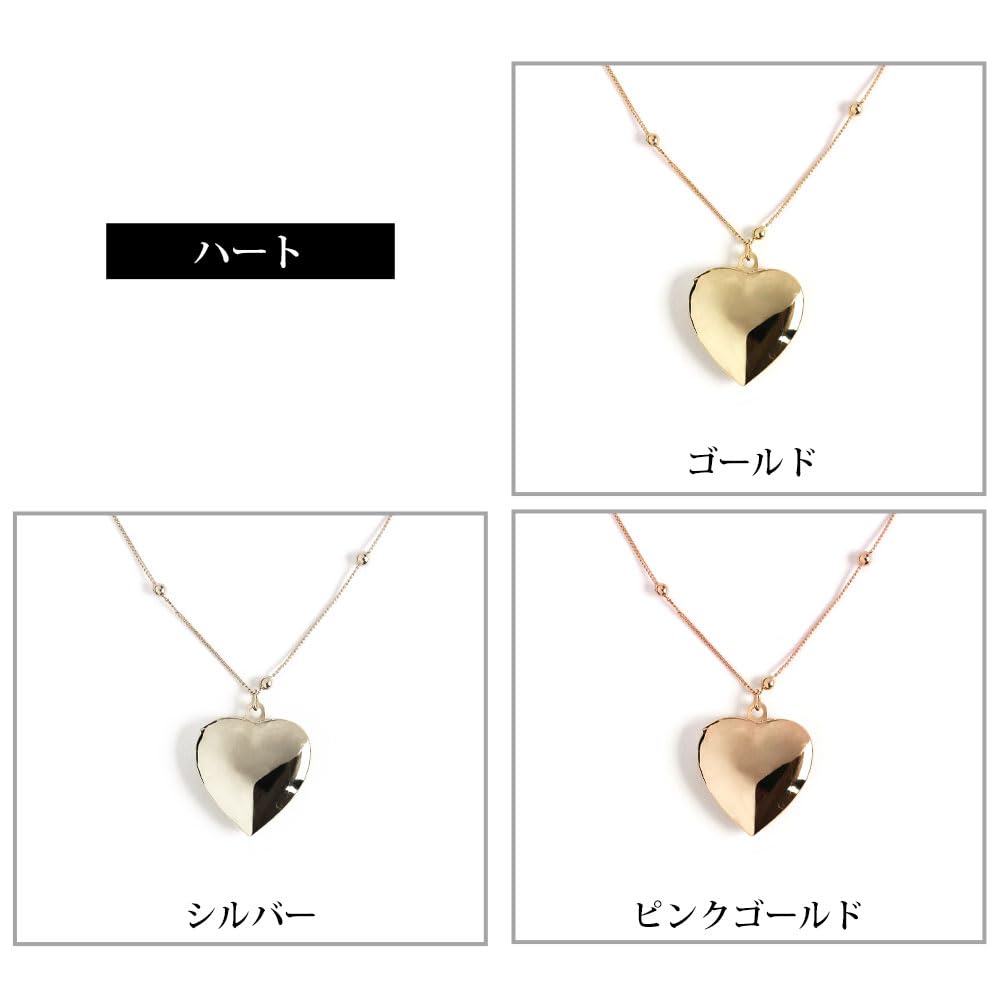 [Melody Accessories] Made In Japan. A Locket Pendant with a Choice of Motifs To Keep Your Loved One Close At All Times (op-n305) (OvalPink Gold)