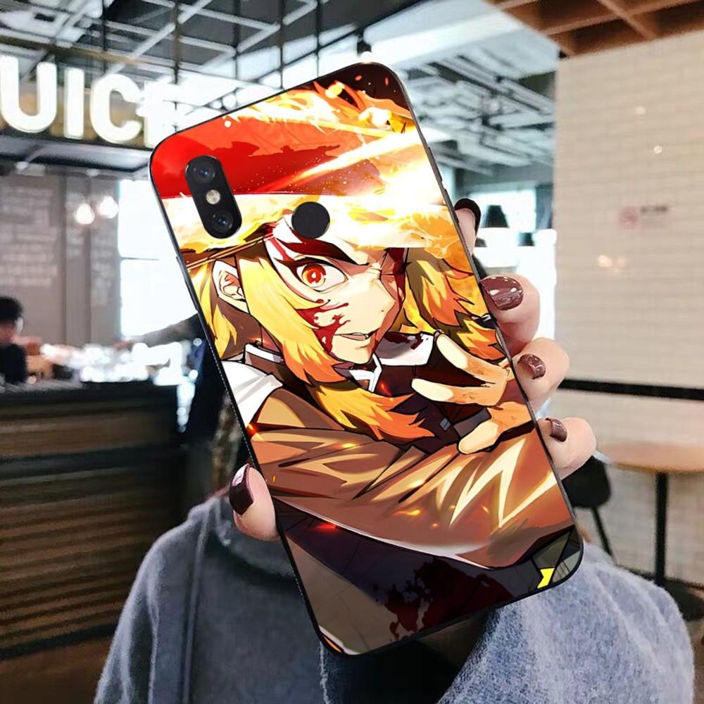Rengoku Kyojuro Phone Case For Xiaomi Mi 5X 8 9 10 11 12 lite pro 10T PocoX3pro PocoM3 Note 10 pro lite