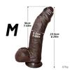 Realistischer schwarzer Vorhaut-Dildo, Unbeschnittener Dildo, Anal-Penis aus Silikon mit doppelter Dichte und Saugnapf, Lebensnahes Sexspielzeug für Männer, Frauen, Paare