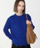 SUNBURNPROJECT Damaged Cable Wool Knit, Blue